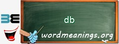 WordMeaning blackboard for db